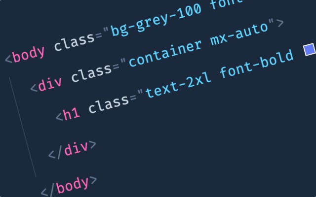Tailwind CSS Website Syntax Highlighting